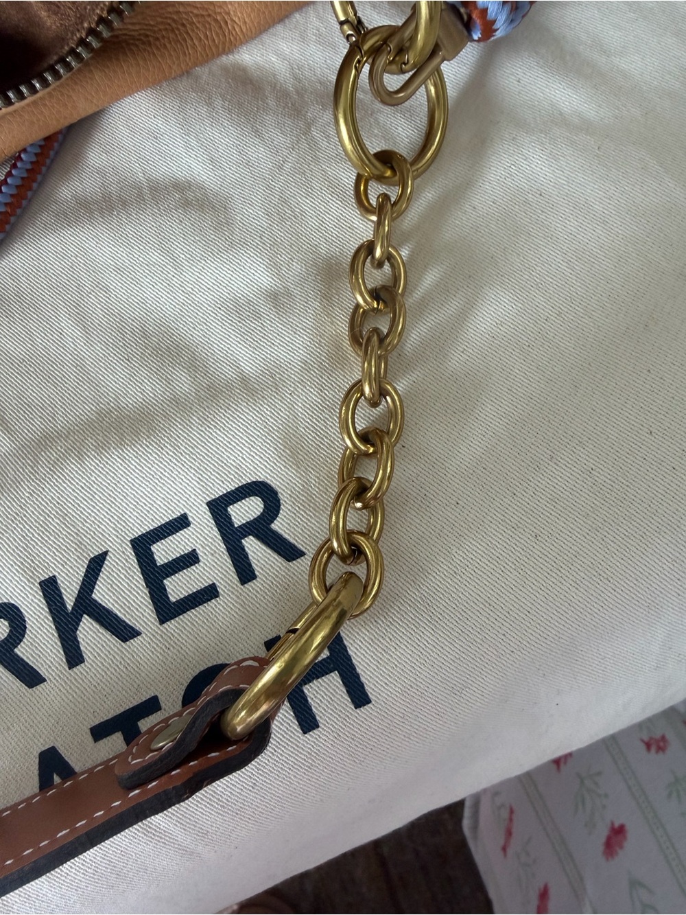 Heritage Broken-In Leather Shoulder Bag — Tan - Picture 5 of 11